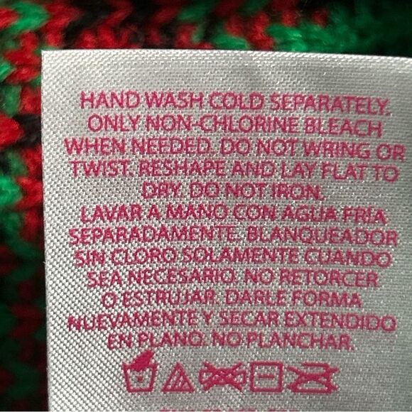 Women's No Boundaries Christmas Large Sweater Black Gold Silver Trim Ornaments - Picture 10 of 10